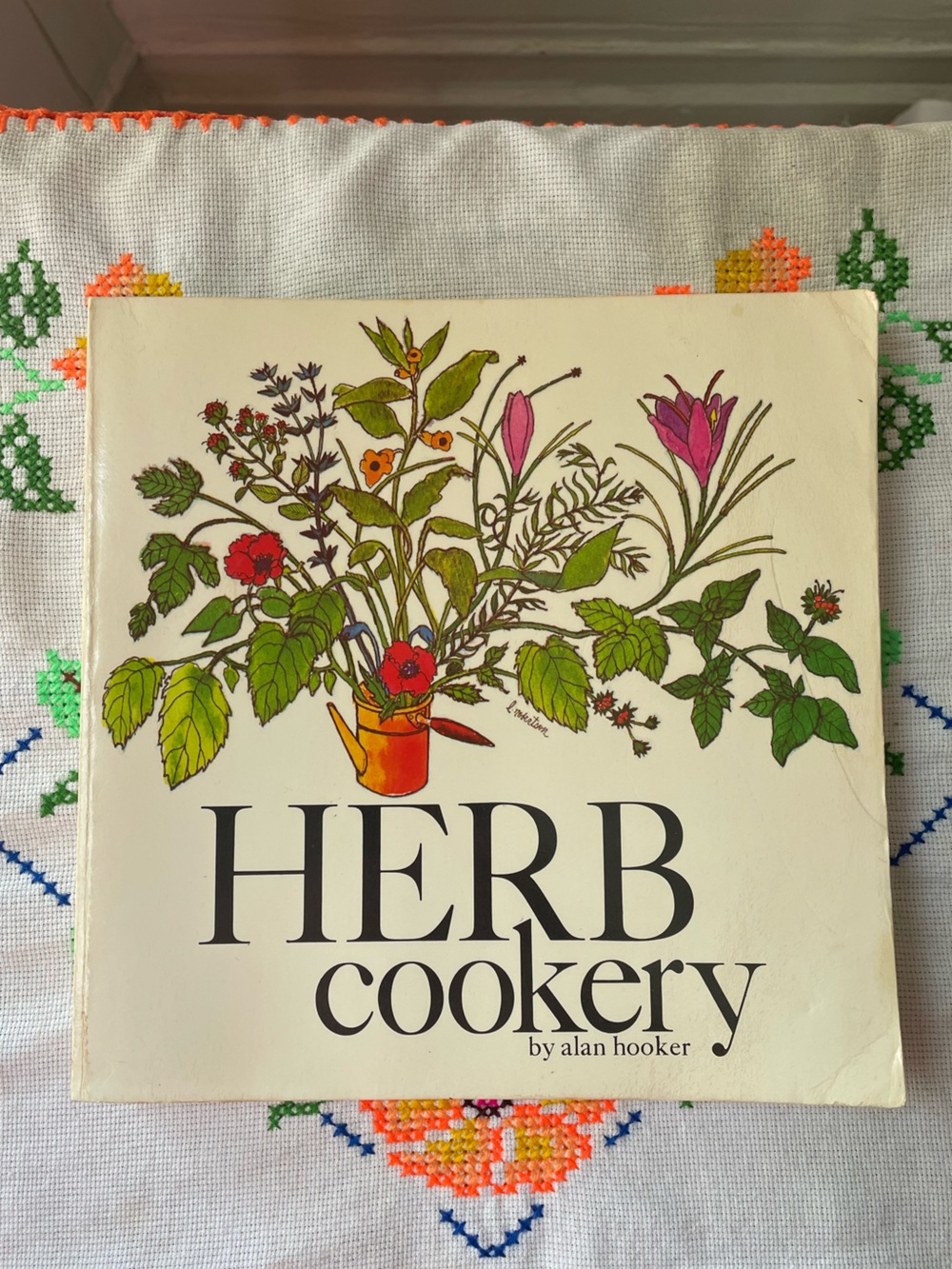 Signed Herb Cookery by Alan Hooker